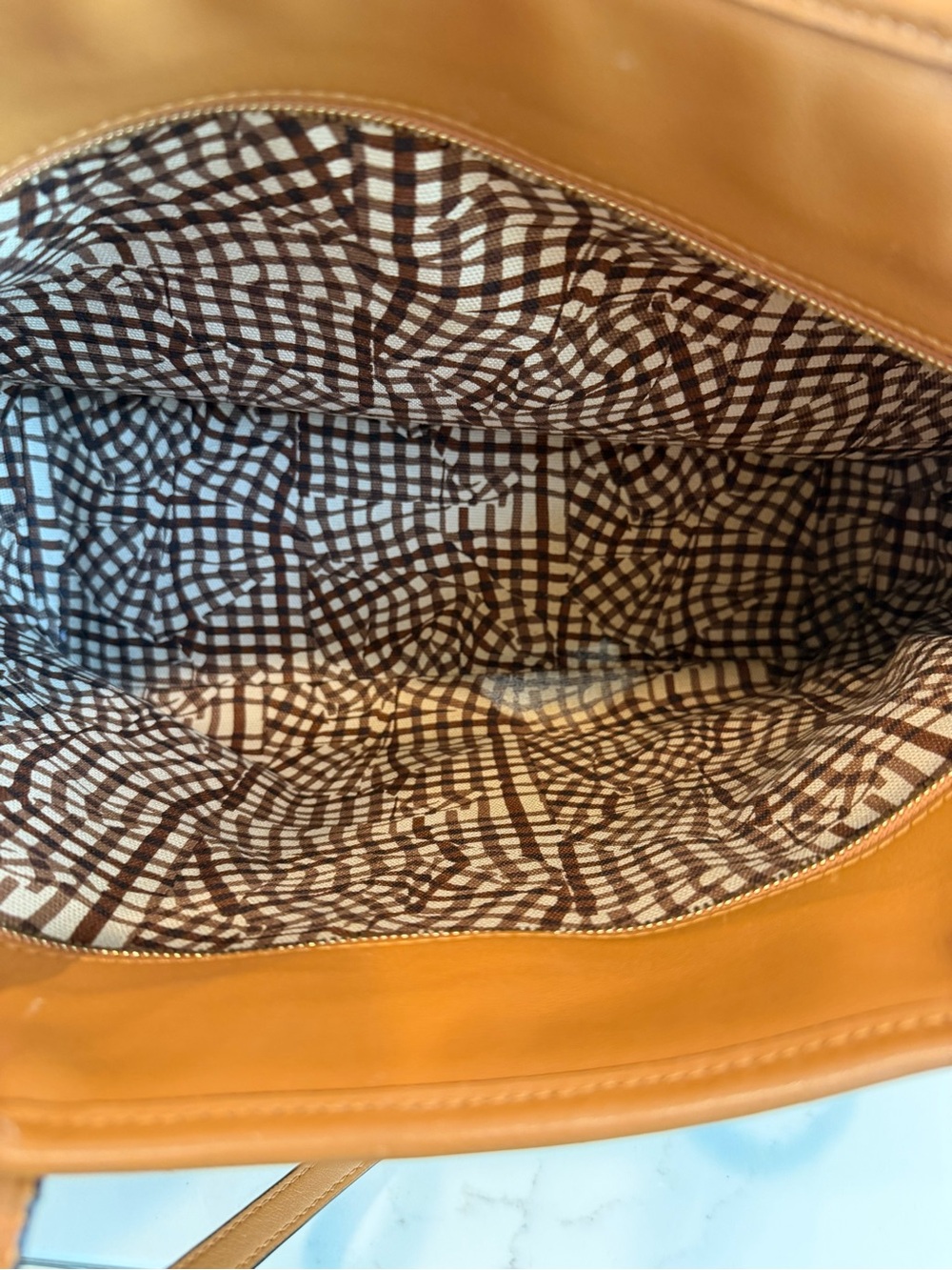 MCM Cognac Visetos Heritage Tote Bag - Picture 7 of 12